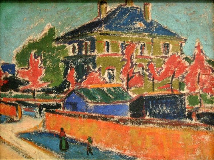 Ernst Ludwig Kirchner Villa in Dresden France oil painting art